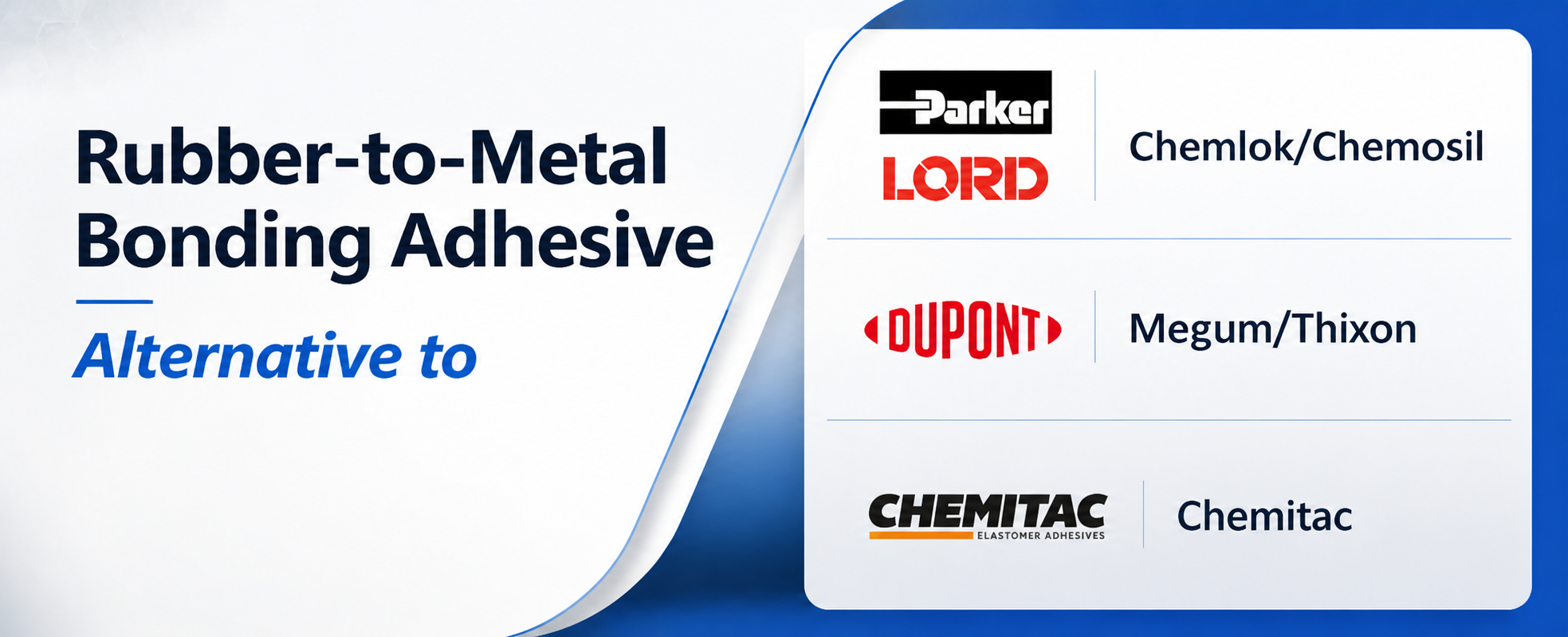 alternative for chemlok, chemosil, megum,thixon,chemitac